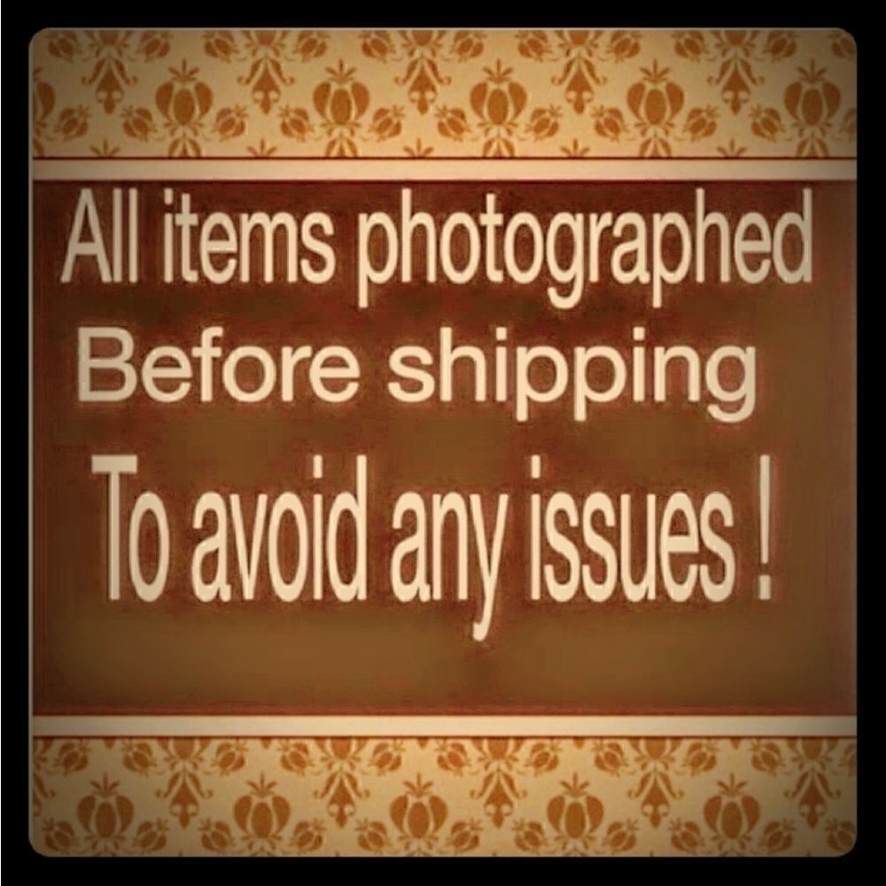 NOT FOR SALE! I PHOTO ALL ITEMS GOING OUT TO MY BUYERS, PRIOR TO SHIPPING!